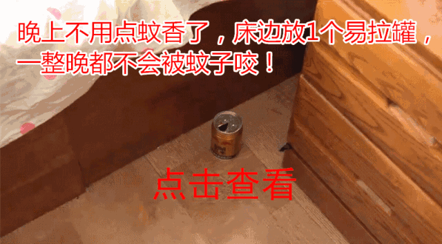 晚上不用点蚊香了 床边放1个易拉罐 一整晚都不会被蚊子咬