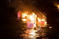 中元祭施放水灯头，基隆市长林右昌祝祷市民平安